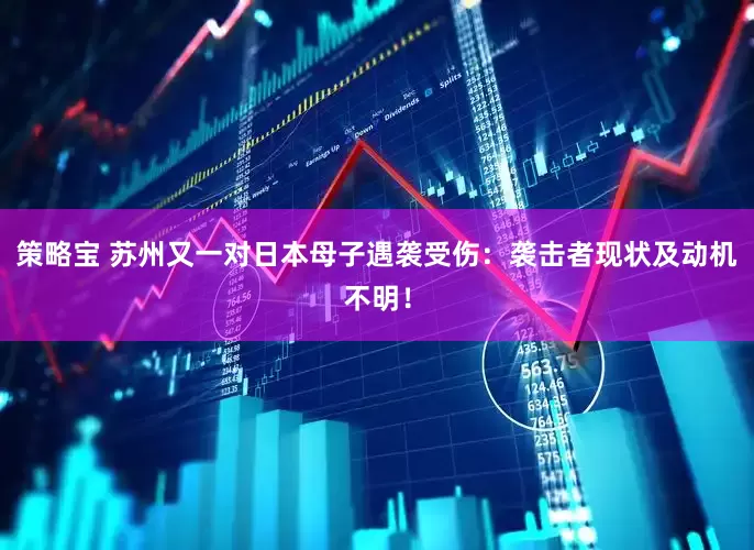 策略宝 苏州又一对日本母子遇袭受伤：袭击者现状及动机不明！