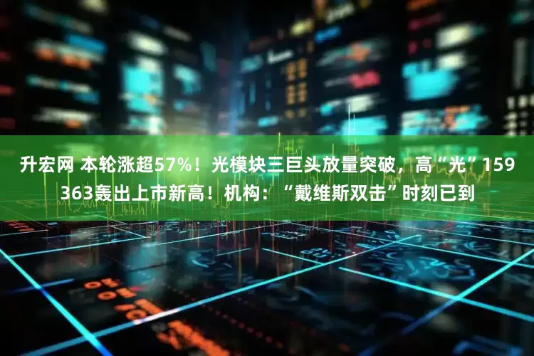 升宏网 本轮涨超57%！光模块三巨头放量突破，高“光”159363轰出上市新高！机构：“戴维斯双击”时刻已到