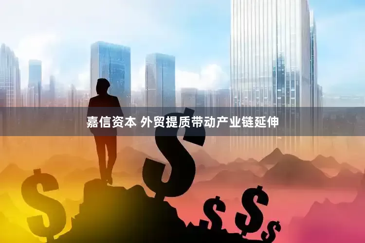 嘉信资本 外贸提质带动产业链延伸